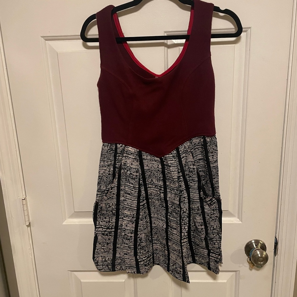 Super Lucky Cat Color Block Dress